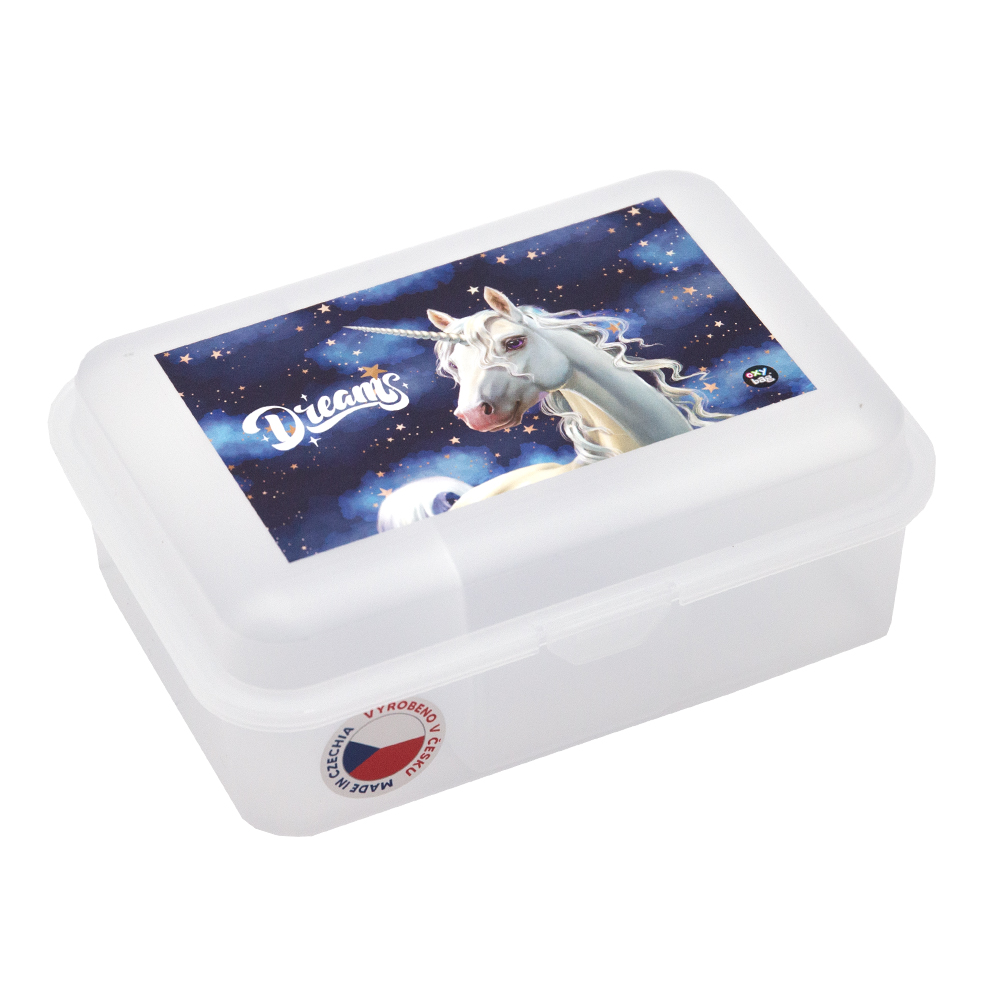 Levně Box na svačinu s přihrádkou KARTON P+P - Unicorn 1