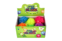 Antistresový mačkací míček pavouk svítící 10 cm - mix barev (1)
