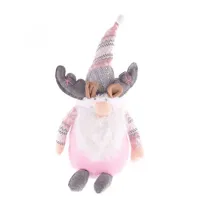 Skřítek 42cm sedící, s rohy