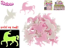 Unicorn nálepky jednorožec svítící ve tmě, 24 ks Unicorn nálepky jednorožec svítící ve tmě, 24 ks