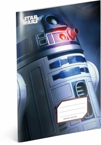 Školní sešit Star Wars – R2-D2, A5, 40 listů, čtverečkovaný