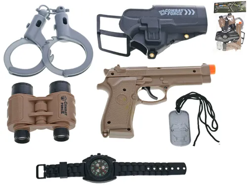 Vojenský set s pistolí a 5 doplňky