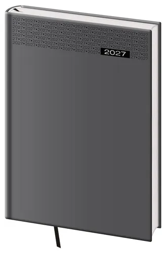 Týdenní diář 2027 Helma B5 Gommato šedý