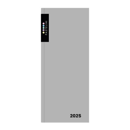 Měsíční diář 2025 Karton P+P - PASTELINI šedá