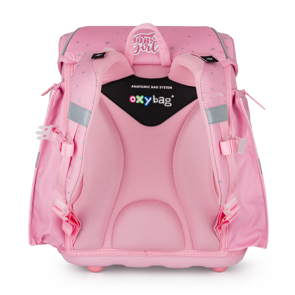 Školní batoh OXY Premium Light Kůň Romantic – pohled zezadu na zádový systém Oxybag