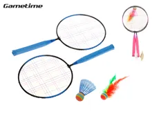 Gametime badmintonové rakety 44 × 22 cm, 2 ks se 2 košíčky - mix barev