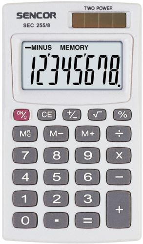 Kalkulačka kapesní SENCOR SEC 255/8 DUAL