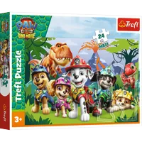 Puzzle Maxi 24 dílků Tlapková patrola/Paw Patrol Dino Movie:Prehistorické přátelství  60x40cm v krab (1)