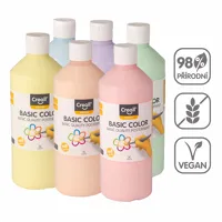 Temperové barvy Creall Pastel, 6x500 ml, mix pastelových barev Temperové barvy Creall Pastel, 6x500 ml, mix pastelových barev
