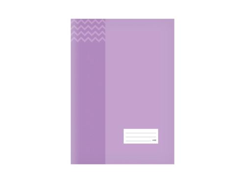 Školní sešit MFP A4 445, plast.desky, fialový (40 listů, čitvereček)
