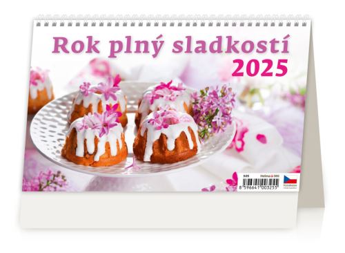 Stolní kalendář 2025 Helma - Rok plný sladkostí