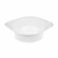 Miska (PP) s oušky bílá Ø 156 mm 500 ml, 100 ks
