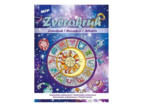 Antistresové omalovánky 210x290mm/32 stran - Zvěrokruh