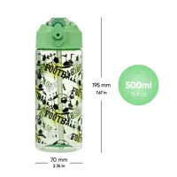 Tritanová láhev s brčkem 500 ml BAAGL Fotbal (4)