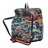 Školní aktovkový set 3-dílný Bagmaster PRIM 24 B Levhart + gumovací pero Pilot Frixion