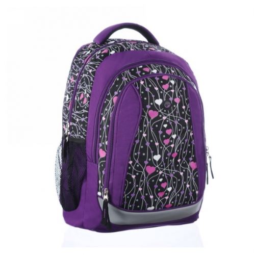 Bagmaster školní batoh NEO 8 A Black/Violet/Pink