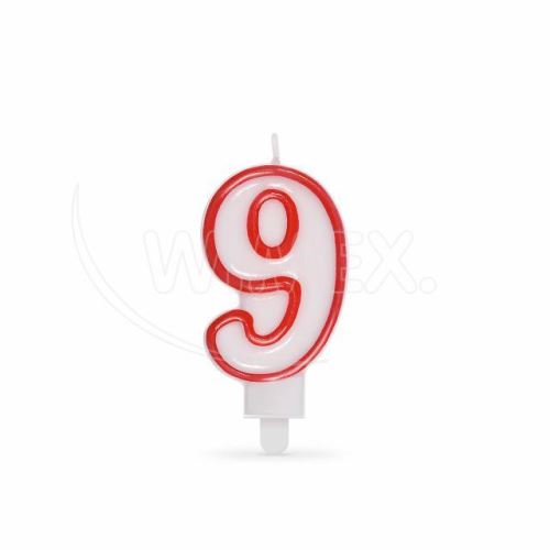 Číslová svíčka "9"