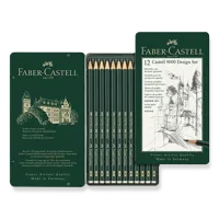 Umělecké grafitové tužky Faber-Castell Castell 9000 - Design Set, sada 12ks