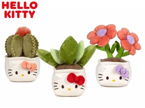 Plyšová Hello Kitty Botanical Love 21 cm - mix motivů