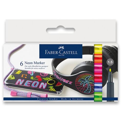 Sada popisovačů Faber-Castell Neon 6 barev