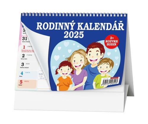 Stolní kalendář 2025 Baloušek - Rodinný kalendář