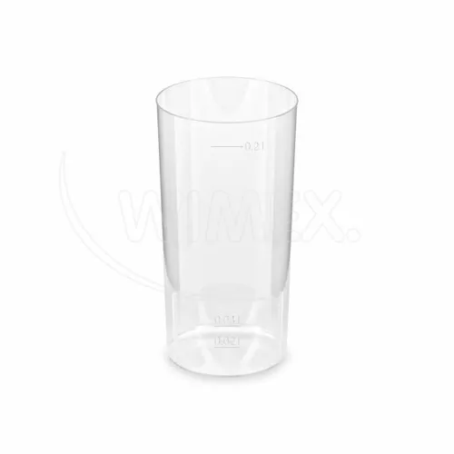 Kelímek krystal PS Longdrink Ø56mm 2cl/4cl/0,2L, 10 ks