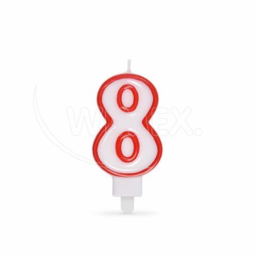 Číslová svíčka "8"