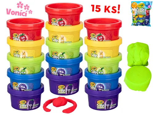 Crayola hmota tvarovací 28 g vonící, 15 ks - mix motivů