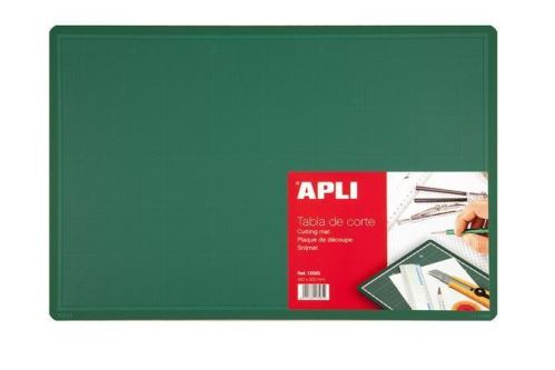 APLI řezací podložka víceúčelová, oboustranná, 450 x 300 mm, PVC, zelená