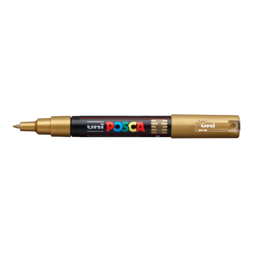 Dekorační popisovač Posca PC-1M, zlatá (25), 0,7 - 1,0 mm