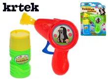 Bublifukovač 12 cm na setrvačník - Krtek, mix barev