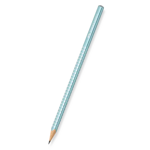 Grafitová tužka Faber-Castell Sparkle - perleťová světle tyrkysová, tvrdost B