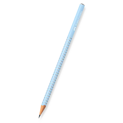 Grafitová tužka Faber-Castell Sparkle - perleťová světle modrá, tvrdost B