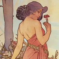 Nástěnný kalendář poznámkový 2027 Notique Alfons Mucha, 20 x 20 cm (8)