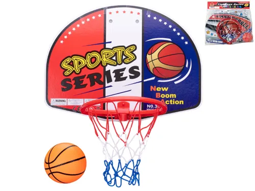 Basketbalový koš 47,5 × 28 × 35,5 cm s míčem - mix motivů