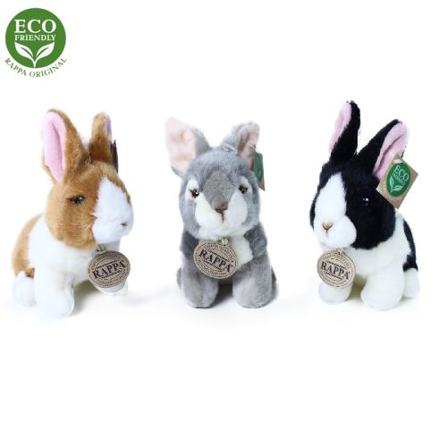 Plyšový králík sedící 16 cm ECO-FRIENDLY