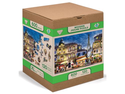 Dřevěné puzzle XL, 600 dílků - Snídaně v Paříži