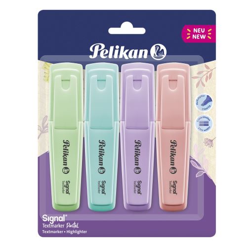 Sada zvýrazňovačů Pelikan SIGNAL pastelové - 4 barvy