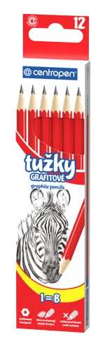Grafitová tužka šestihranná Centropen 9510, bez gumy - číslo 1