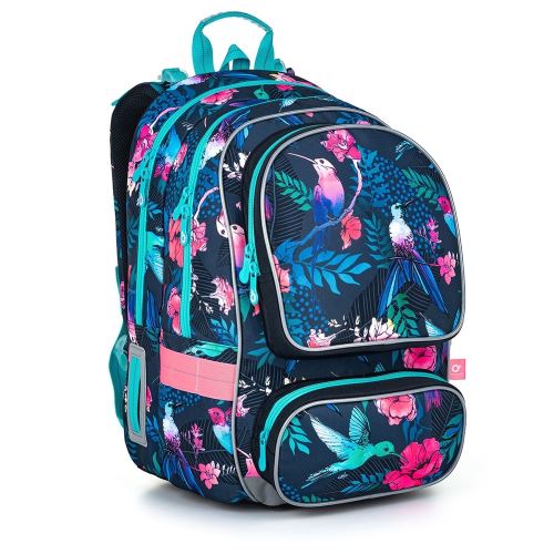 Topgal Školní batoh s kolibříky ALLY 22007 G