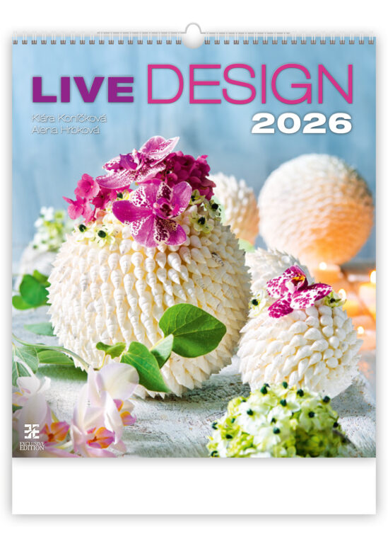 Levně Nástěnný kalendář 2026 Helma - Live Design
