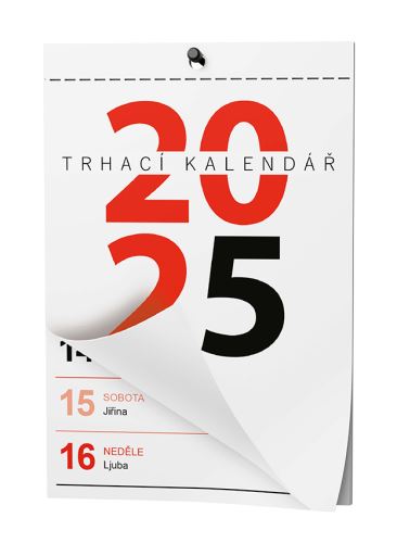 Týdenní trhací kalendář 2025 Baloušek A6