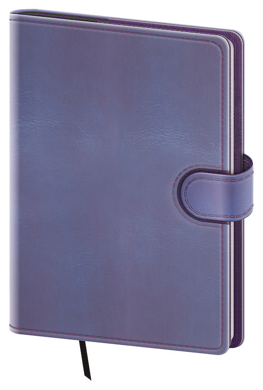 Levně Týdenní diář 2027 Helma A5 Flip Double Violet
