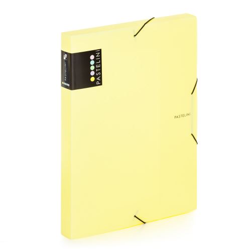 Krabice PP s gumou A4 PASTELINI - žlutá