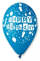 Balónek nafukovací průměr 30cm - potisk HAPPY BIRTHDAY (4)