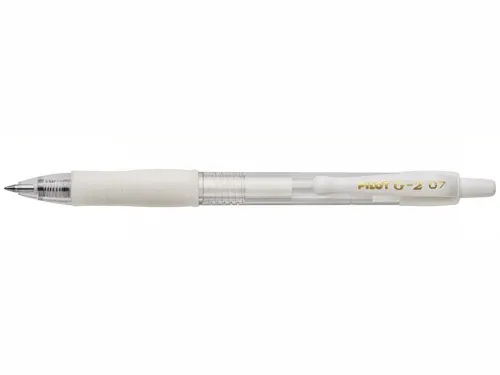 Gelový roller Pilot G-2, střední hrot 0,7mm - bílá