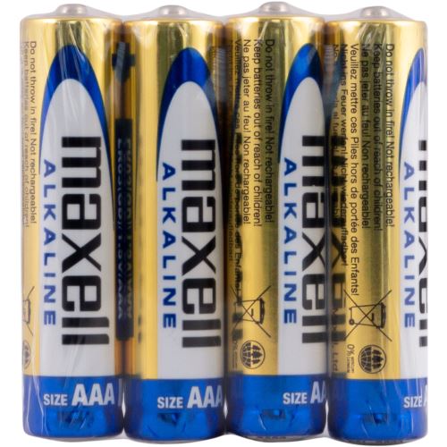 Alkalické baterie AAA MAXELL (LR03 4S), 4ks