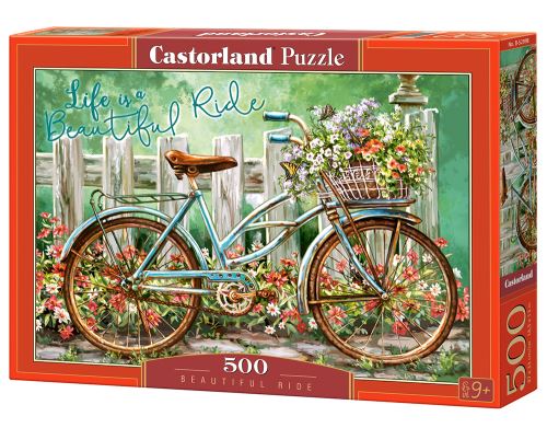 Puzzle Castorland 500 dílků - Bicykl s květinou