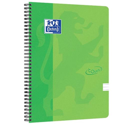 Zápisník OXFORD NORDIC TOUCH A4+ linkovaný, 70 listů - zelený