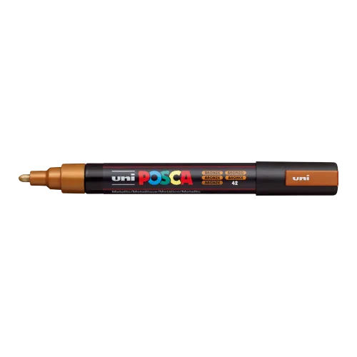 Dekorační popisovač Posca PC-5M, bronzová (42), 1,8-2,5 mm